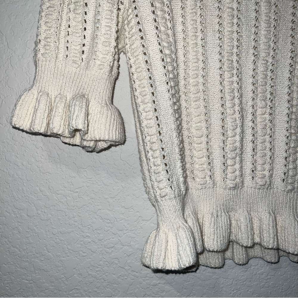 Zara short sleeve textured crotchet knit top - Picture 4 of 5